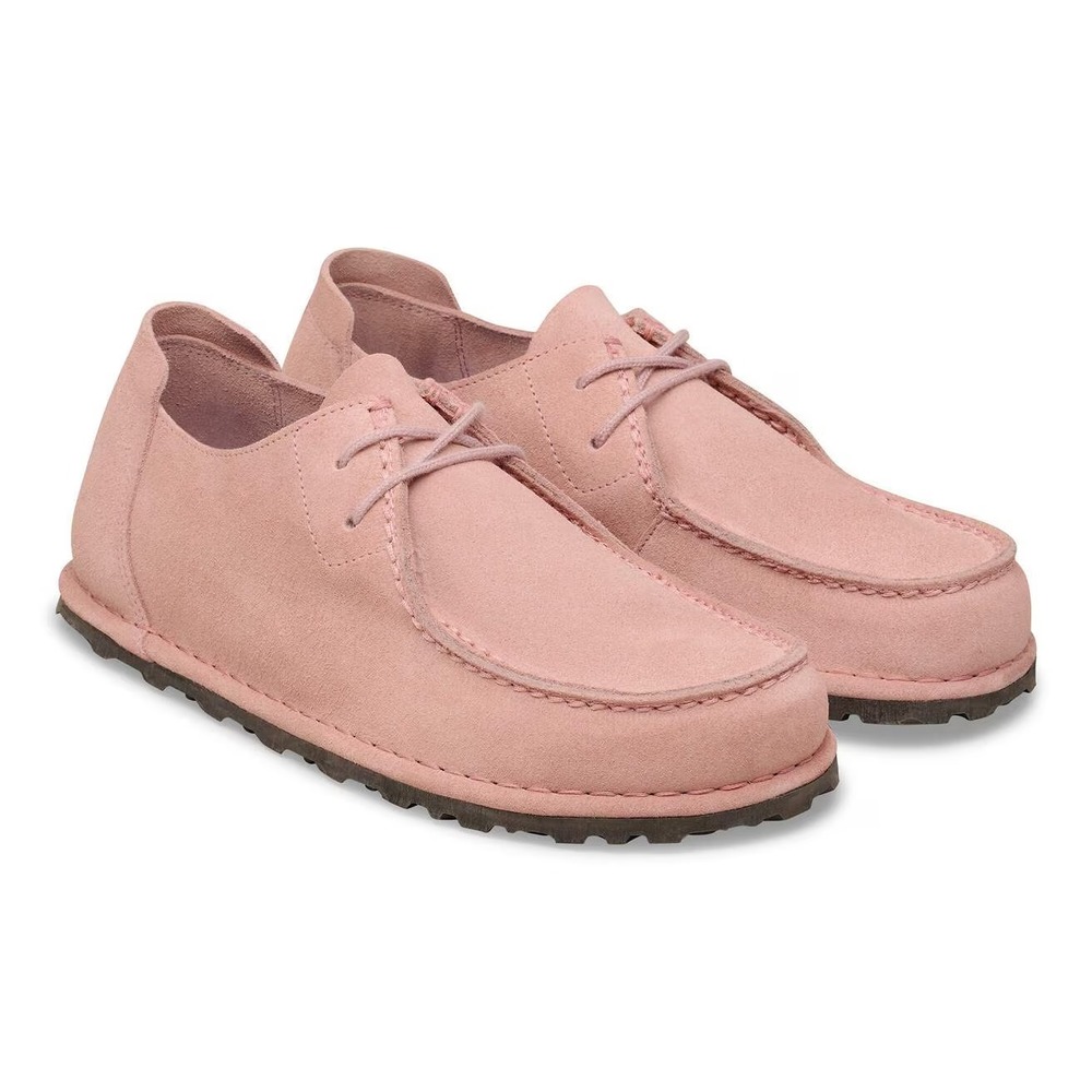 Womens Size EU 38 US 7 Narrow Fit- Birkenstock Utti Pink Clay Suede Shoes